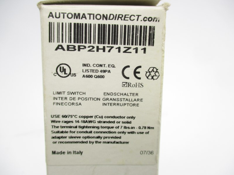 AUTOMATION DIRECT ABP2H71Z11 400VAC 1.8A NSMP