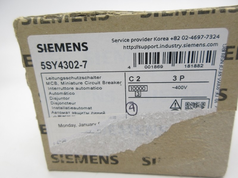 SIEMENS 5SY4302-7 400V 2A (PKG OF 4) NSMP
