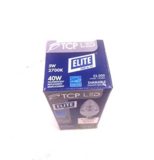 TCP, Elite LED, LED5E12B1127K, 5W, 2700K, lot of 6