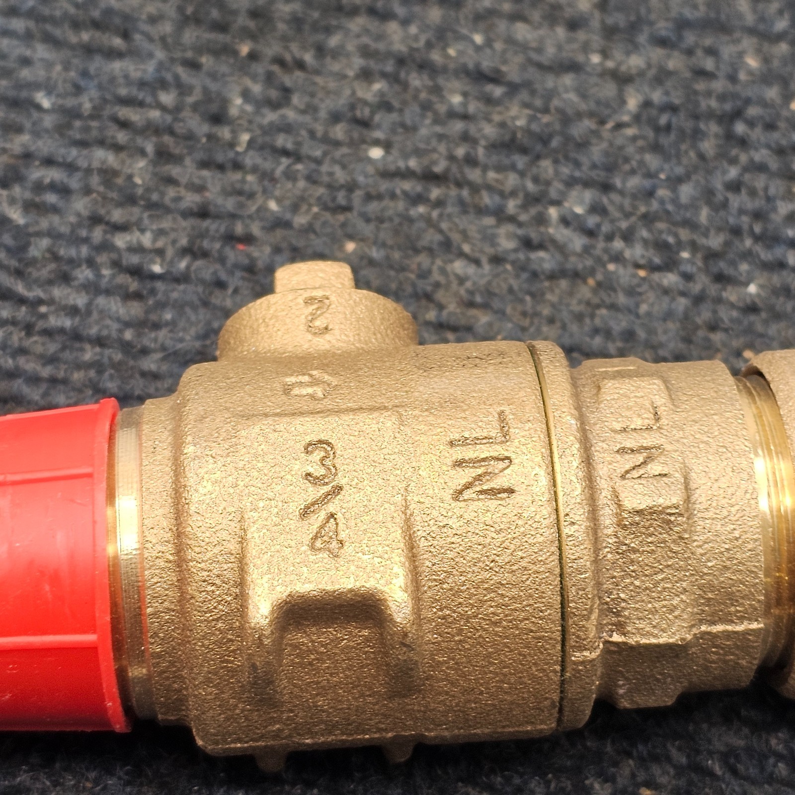 Ford 3/4 NL CTS Stop Brass Ball Valve