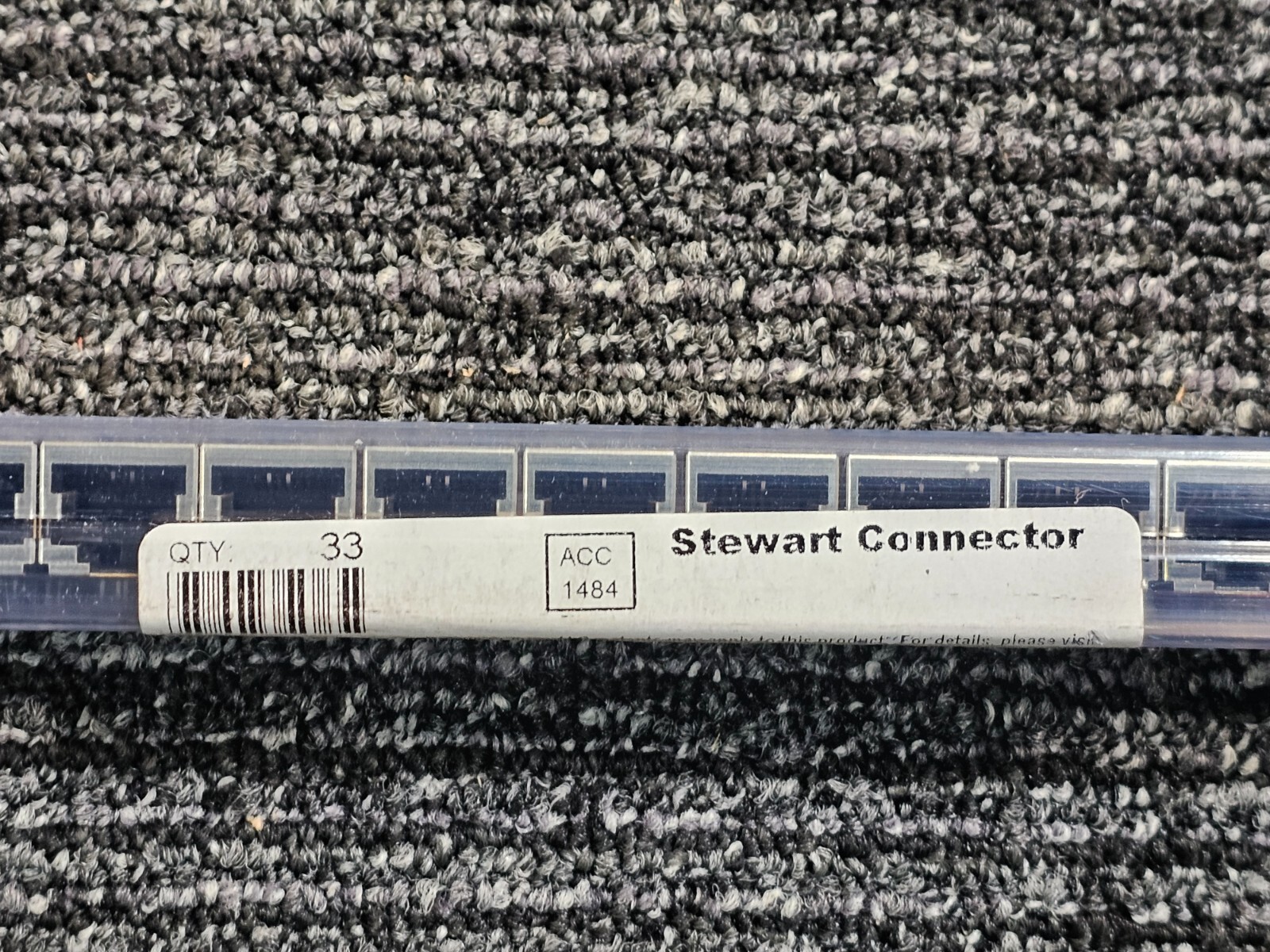 (QTY33) Stewart Connector Jack Cat5e Shielded SS-7188S-A-NF-50 Thermoplastic