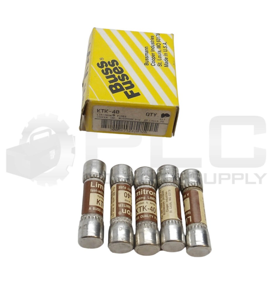 NEW BOX OF 5 BUSSMANN KTK-40 FAST ACTING LIMITER FUSE 40A 600VAC *READ*