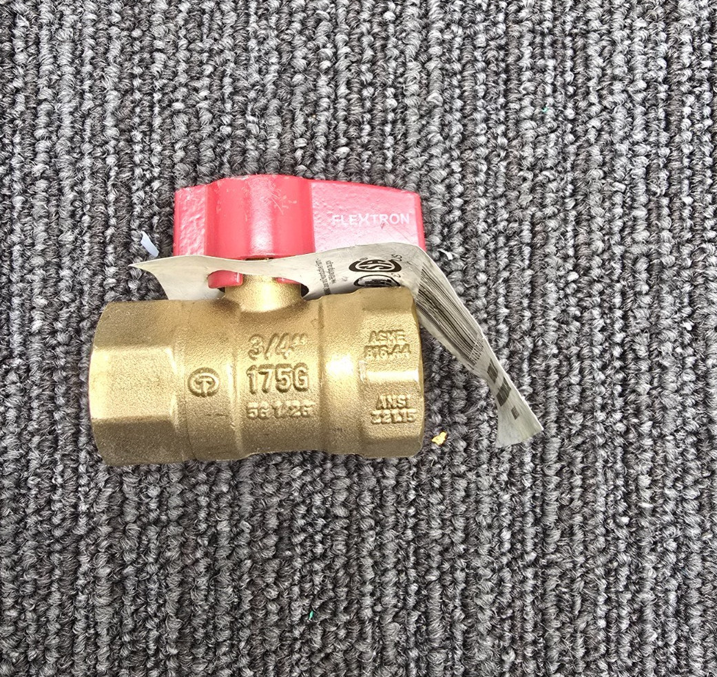 (QTY 3) Flextron FTGV-34F34F Gas Ball Valve 3/4″ FIP x 3/4″ FIP