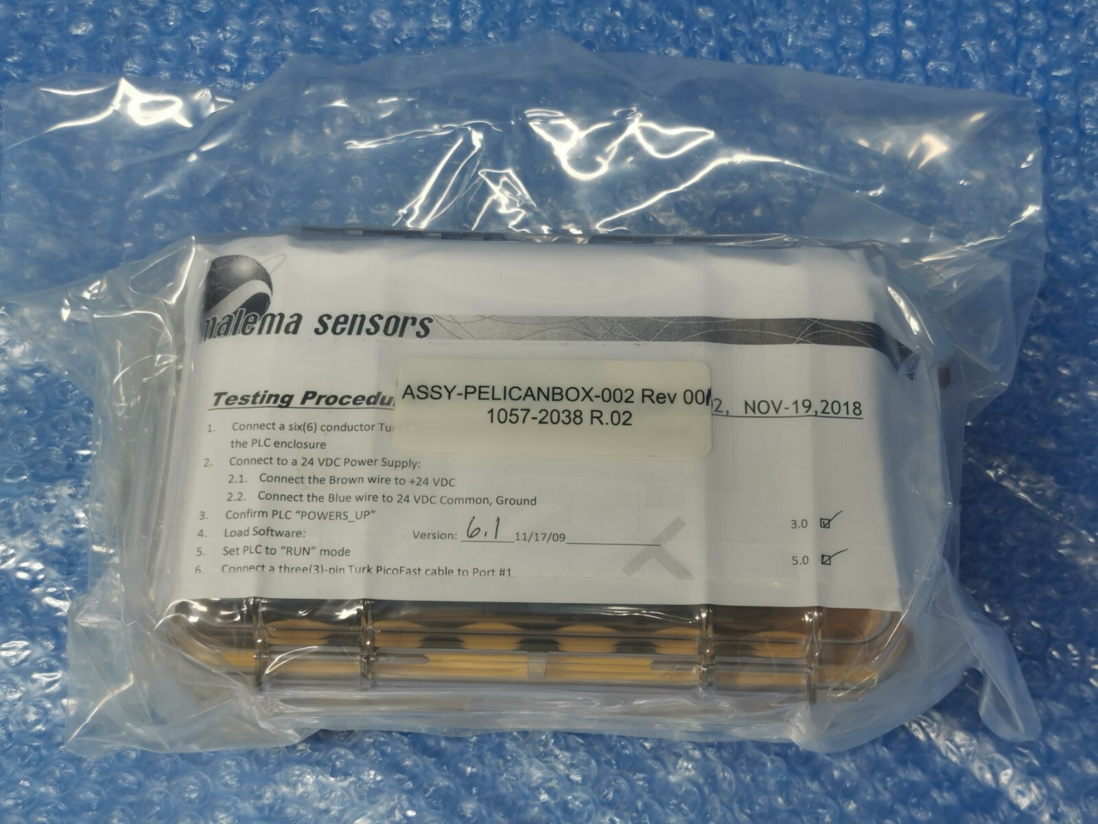 Malema Sensors ASSY-PELICANBOX-002 1057-2038