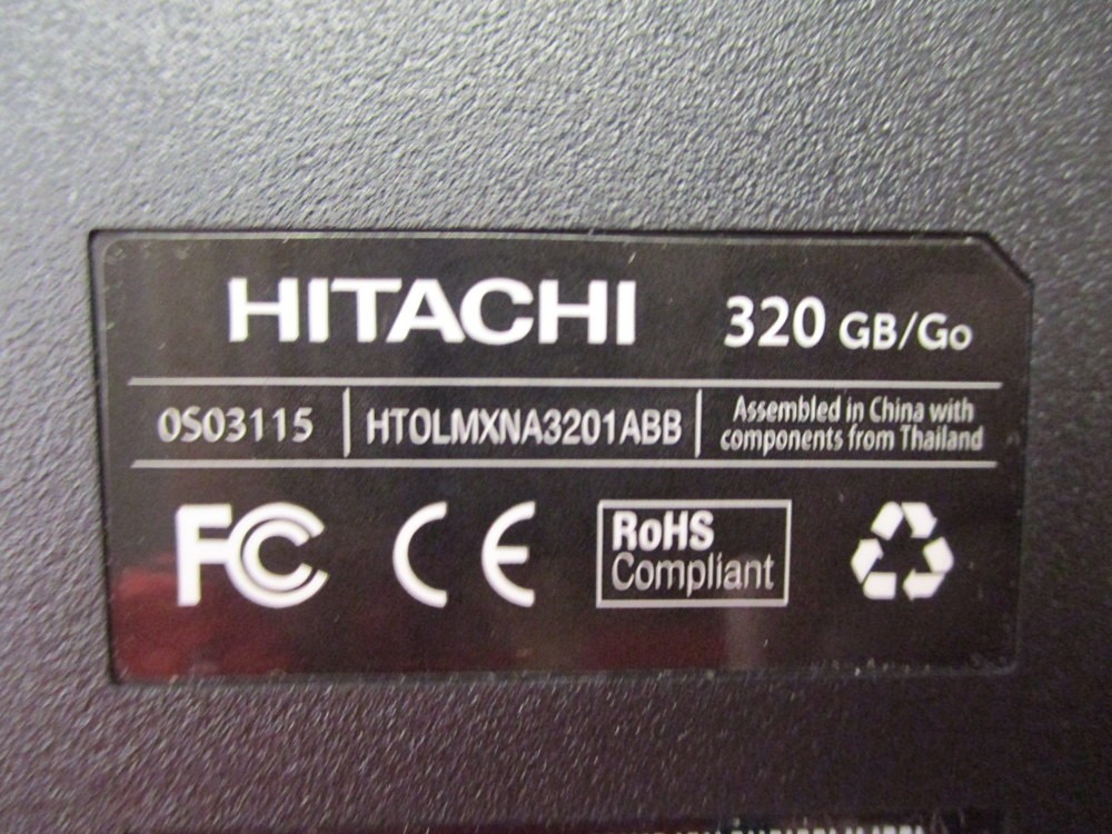 Rockwell Automation/Hitachi 320 GB/GO External Hard Drive HT0LMXNA3201ABB