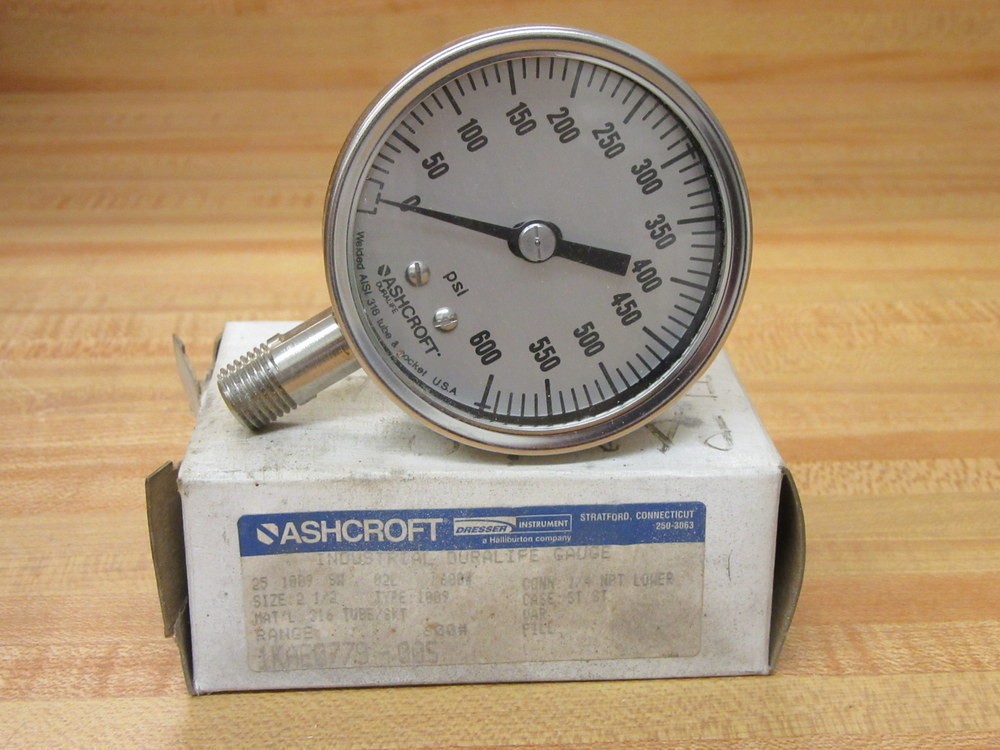 Part 25-1009-SW-02L-600 Gauge 251009SW02L600 0-600 PSI