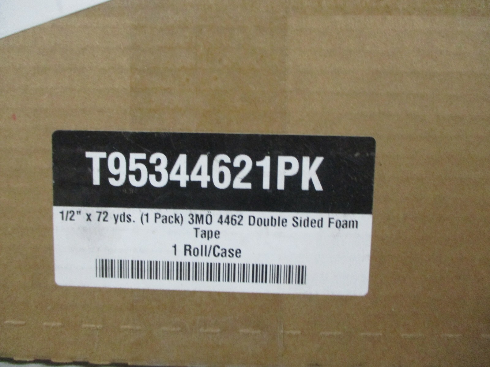 MMM T95344621PK Double Sided Foam Tape, 1/2″ x 72 yds., 1/32″ Thick, White
