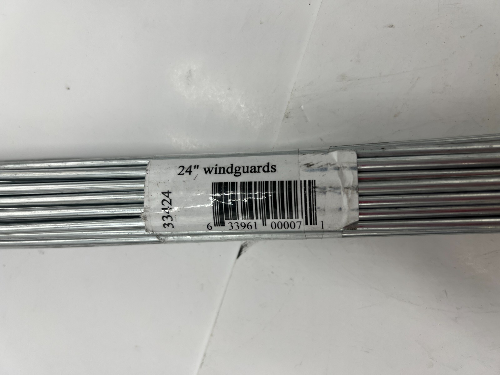 (QTY 10) 24″ Long Wind Guard Steel 33424 Silver/Gray Color Replacement