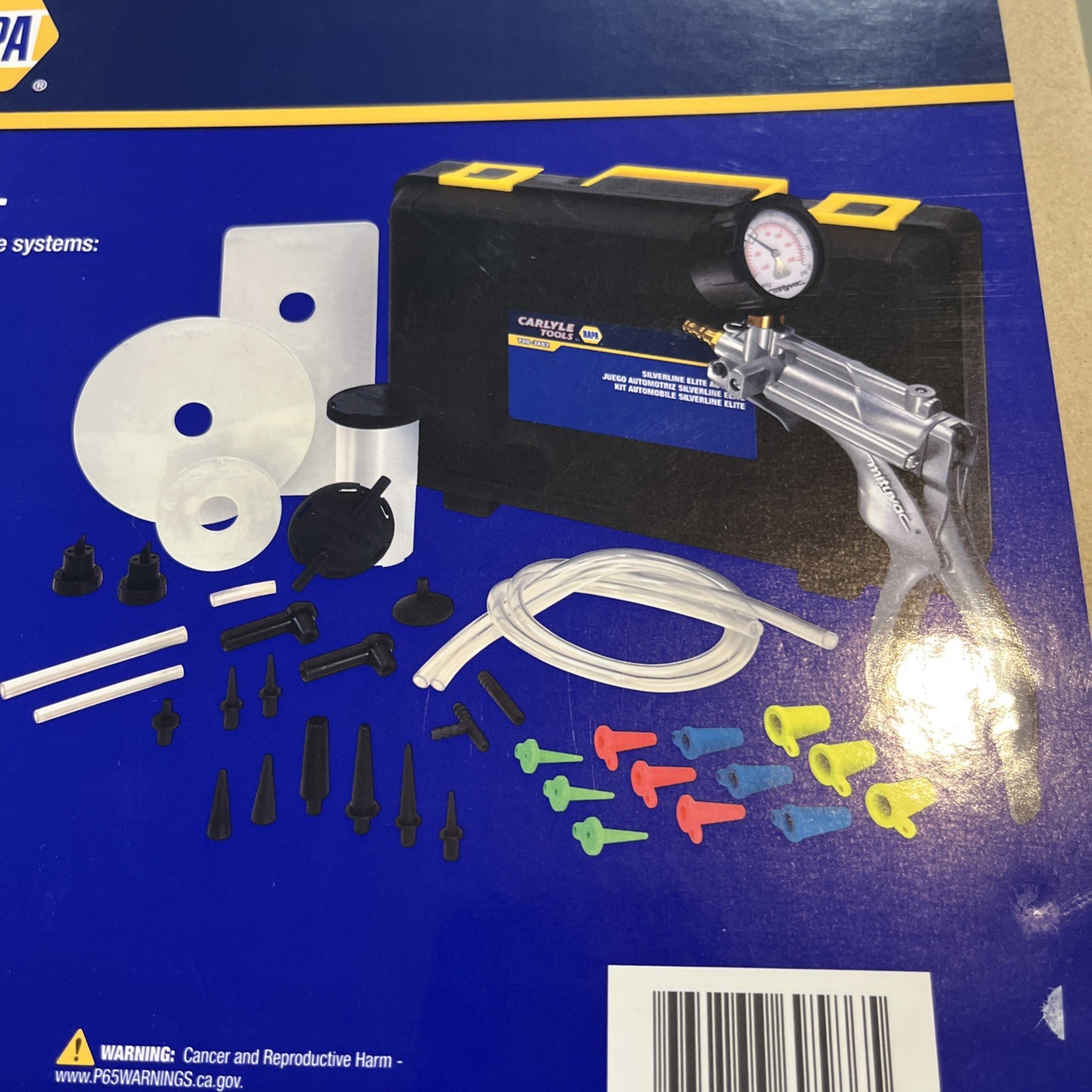 Napa Automotive Silver line Elite Brake Bleeding Kit 700-3872 Mityvac NV8500