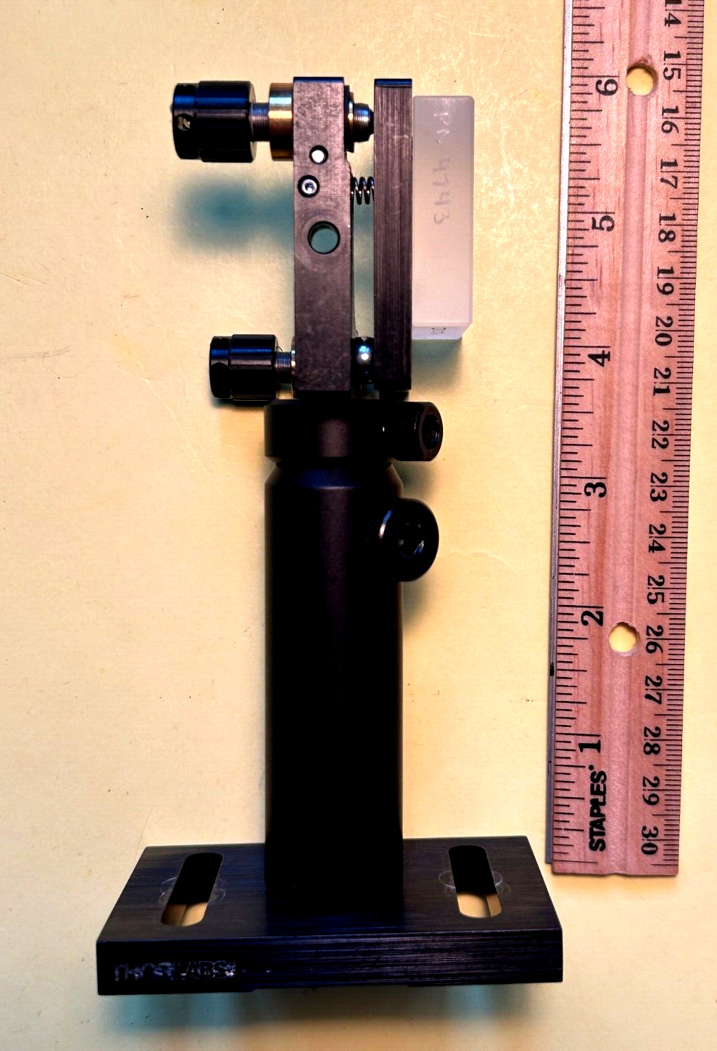 KrF Laser mirror on Newport P100-P2 on Thorlabs 3″optic mount assembly