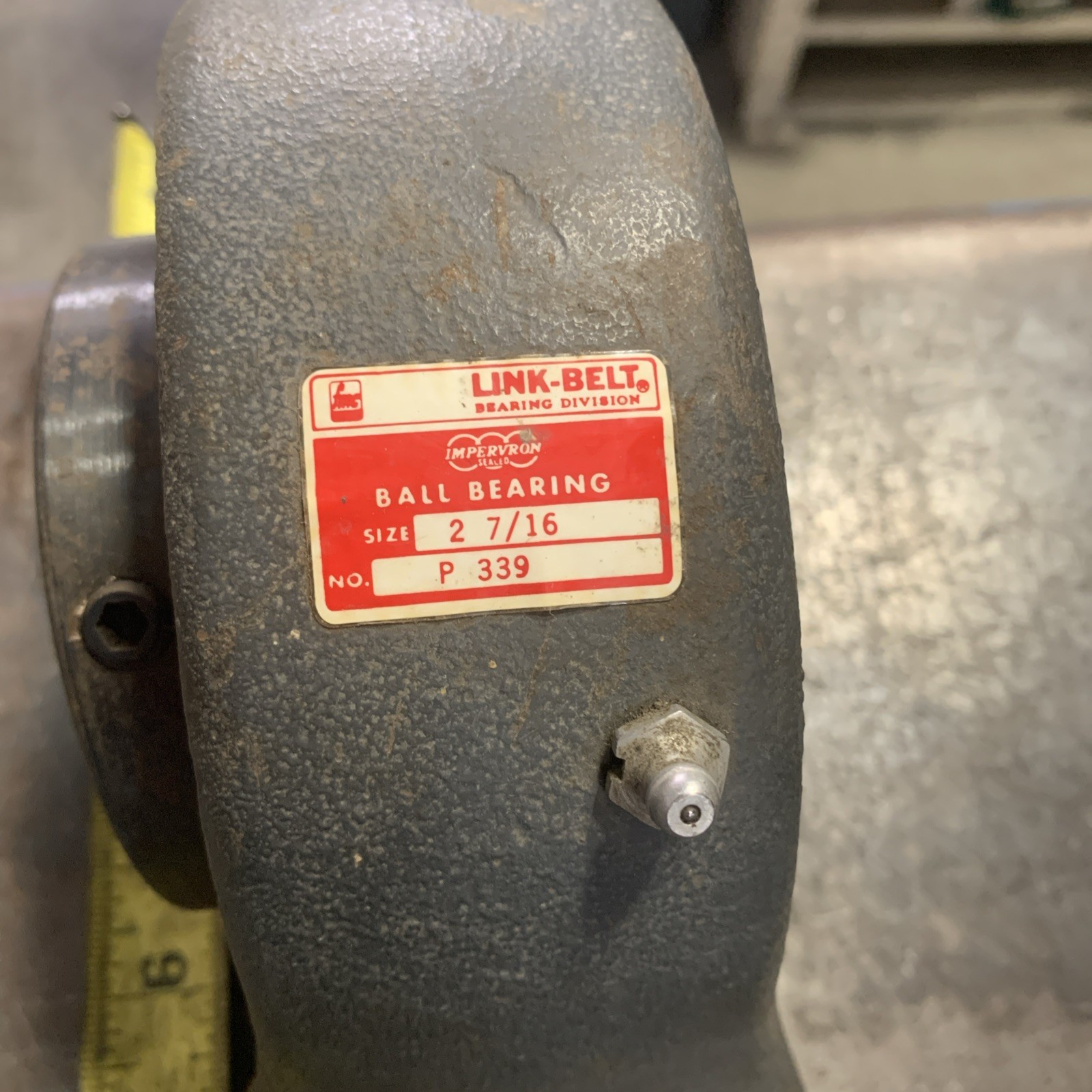 NEW OLD STOCK! LINK-BELT 2-7/16″ BORE PILLOW BLOCK BALL BEARING P-339