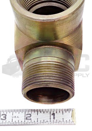 NEW #16 1-1/2″ ID 1-7/8″ OD MALE 3/4″ ID FEMALE HYDRAULIC 90° ELBOW FITTING