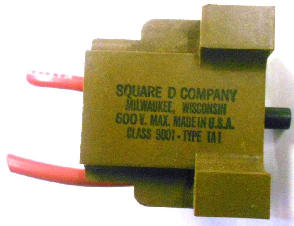 SQUARE D COMPANY CONTACT BLOCK 9001-TYPE TA1, 600 V