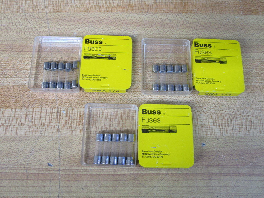 Buss GMA-1/4 Bussmann Fuse GMA14 Fine Wire Element (Pack of 15)