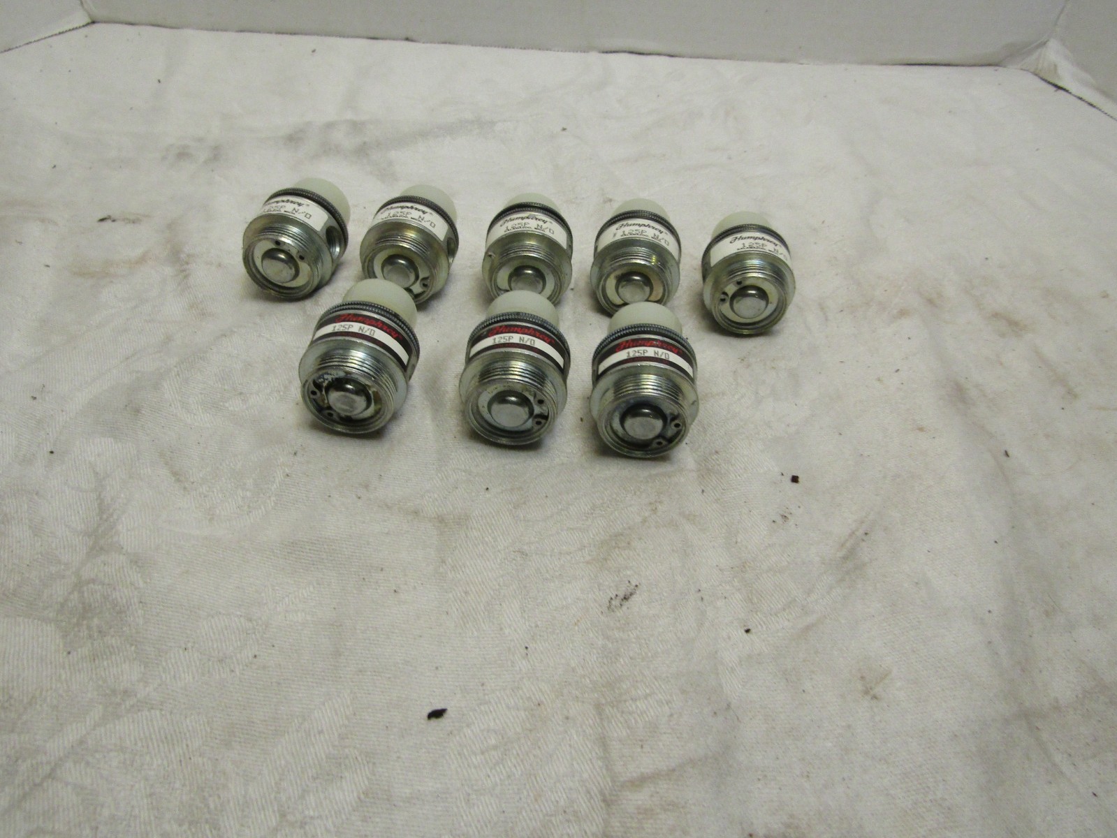 Lot of (8) Humphrey 125P N/O Pneumatic Directional Valve