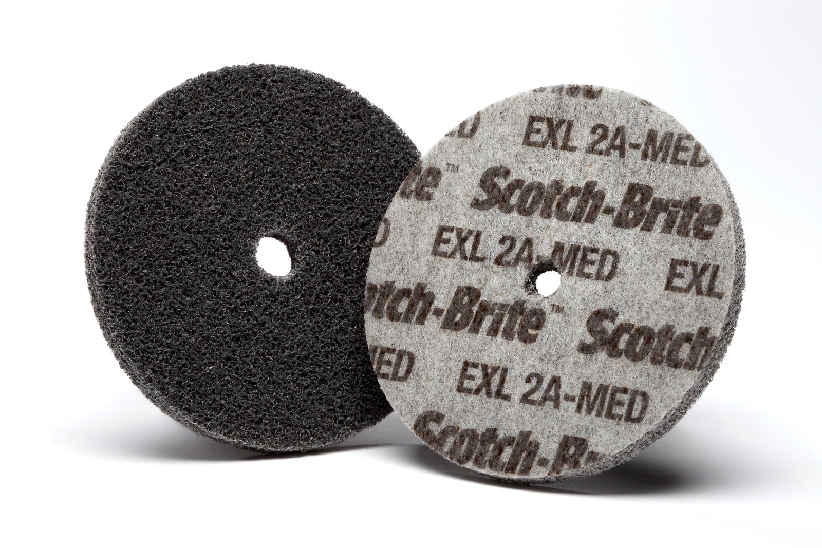 Scotch-Brite EXL Unitized Wheel, 3 in x 1/4 in x 1/4 in 2A MED, 40 (Case of 40)