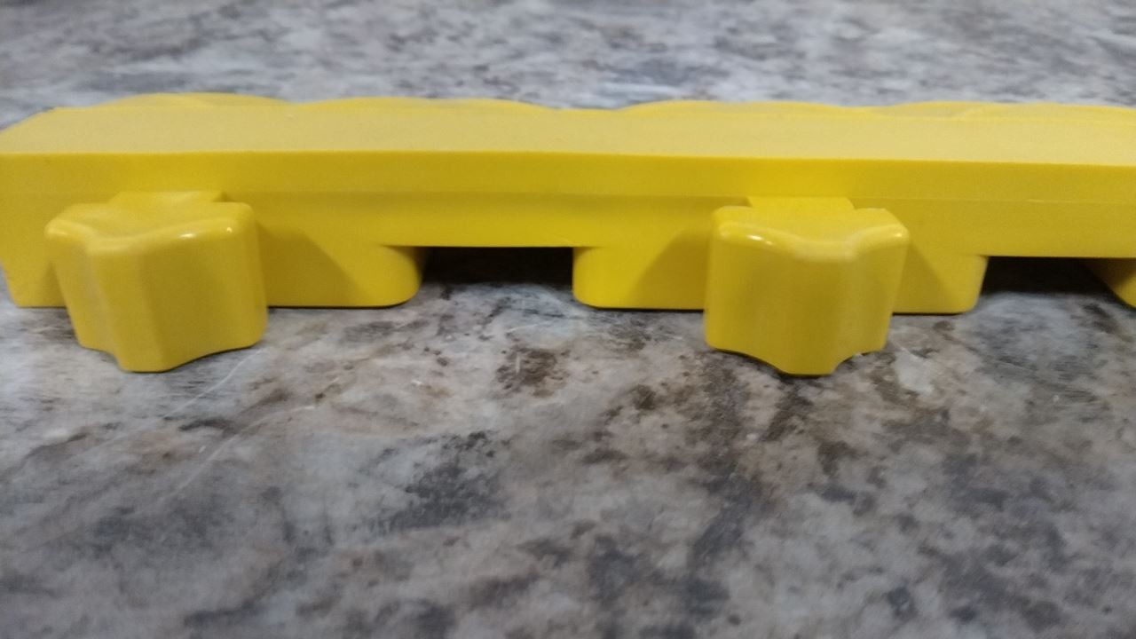 Safe-Flex A4-Y 10 Pk 18 In L 4 In W Yellow PVC Ramp Edge