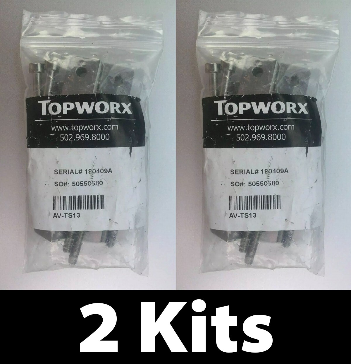 2 Kits: TOPWORX AV-TS13 T-Series Stainless Steel Mounting Bracket Kit TXS 30×130