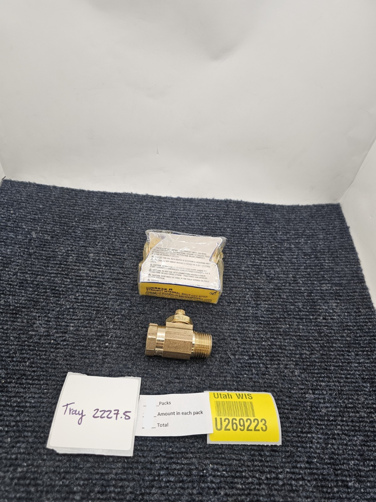 BrassCraft DRS83X R: 1/2 in. FIP x 1/2 in. MIP Integral Shut-Off Valve