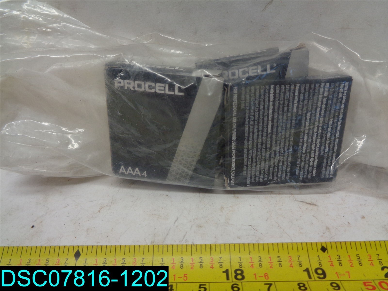 QTY=12: Duracell PROCELL Alkaline AAA Batteries