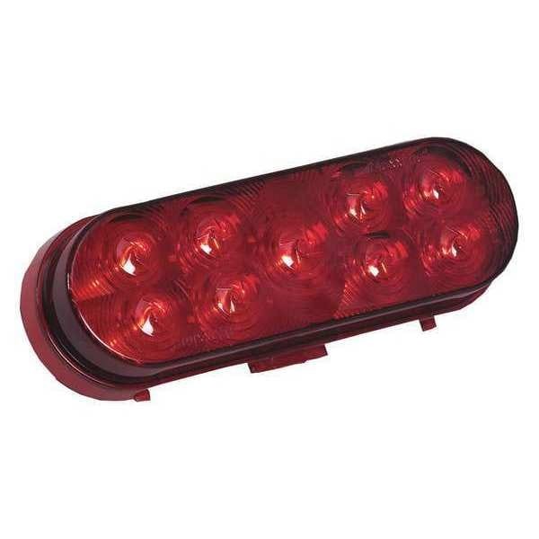 Maxxima M63322r Stop/Tail/Turn Light, Red, 6-13/32″L, Oval