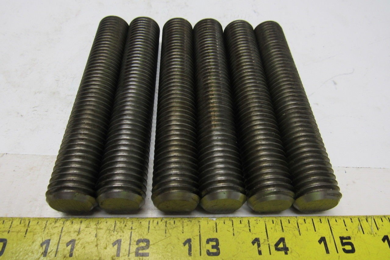 3/4″-10×4-1/4″ (OAL 4-1/2″) A320 L7 Fully Threaded Stud lot of 6