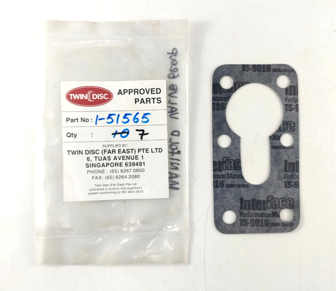 Packing P/N 1-51565 For Twin Disc ( Pack of 6 )