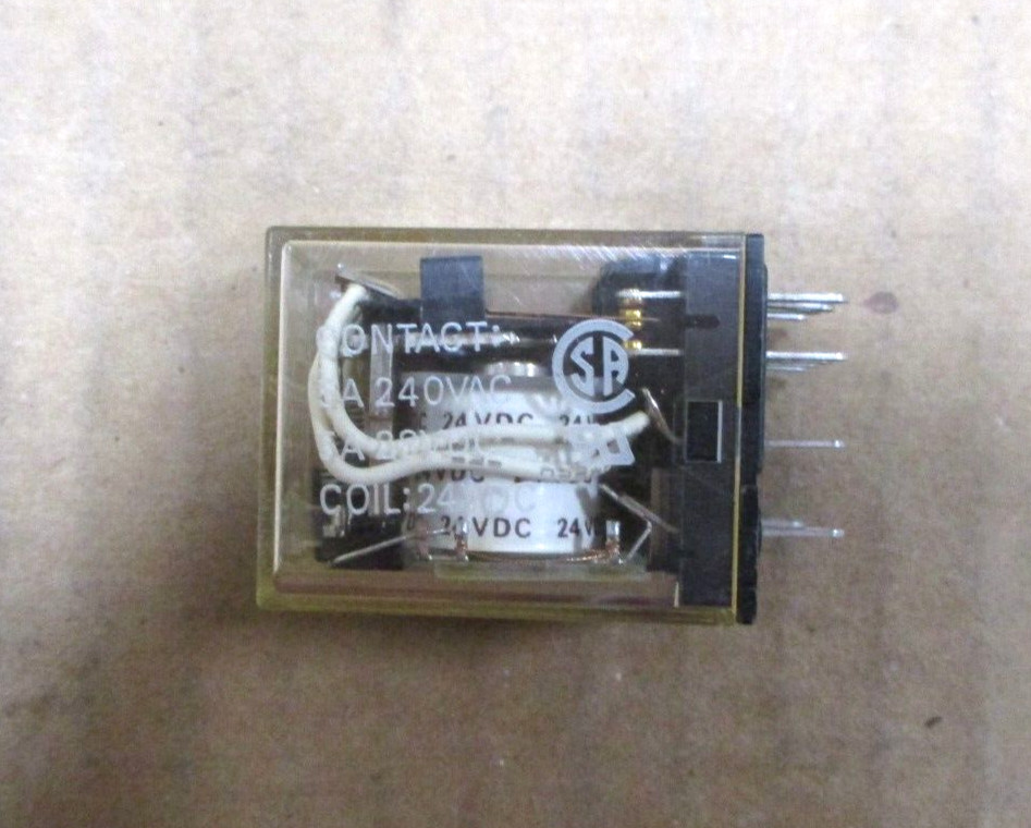 Omron Relay MY4N 24VDC 5A-240VAC 5A-28VDC Contact Lot of 3 Pieces A7680ISU