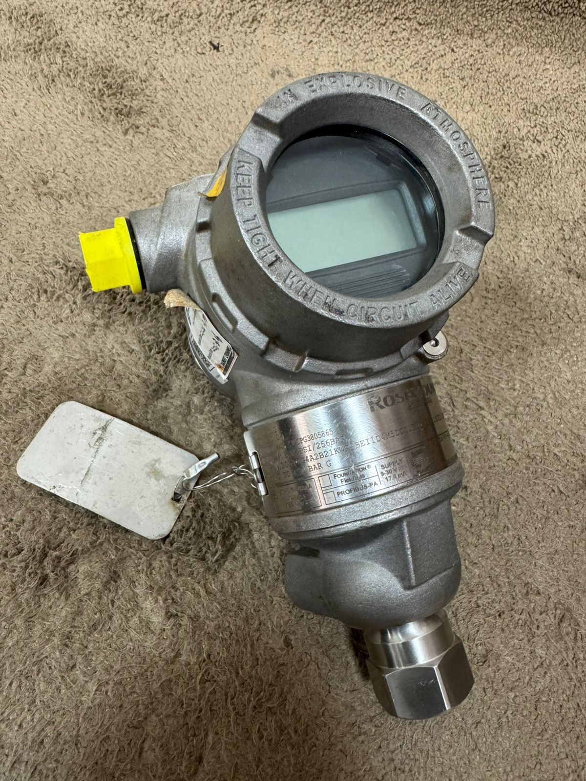 Rosemount / Pressure Transmitter / 3051TG4 / WP 3705PSI-256BAR / Cal. 0-150BAR G