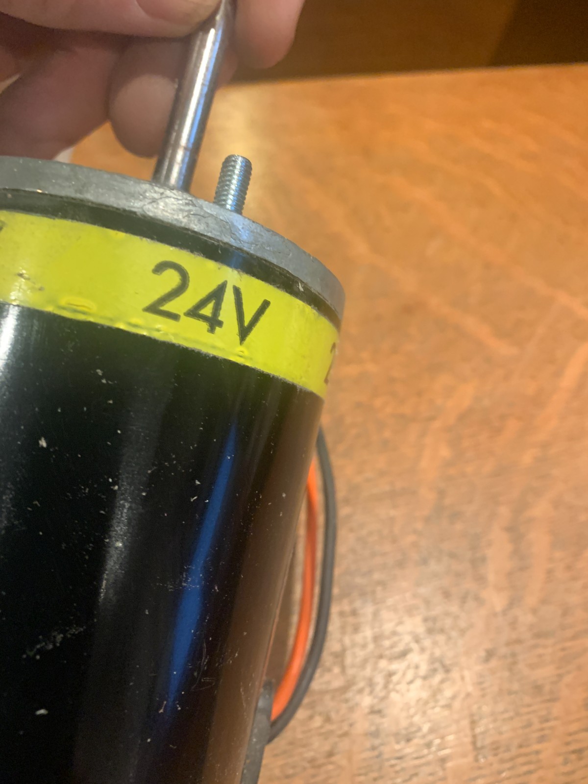 RED DOT Double Shaft 24V Motor P/N : 73R4204 ( RD-5-3757-24P ) : NEW Old Stock