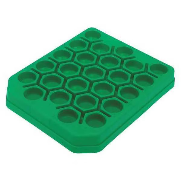 Celltreat 229429 Centrifuge Tube Rack, Green, 23cm L, PK5