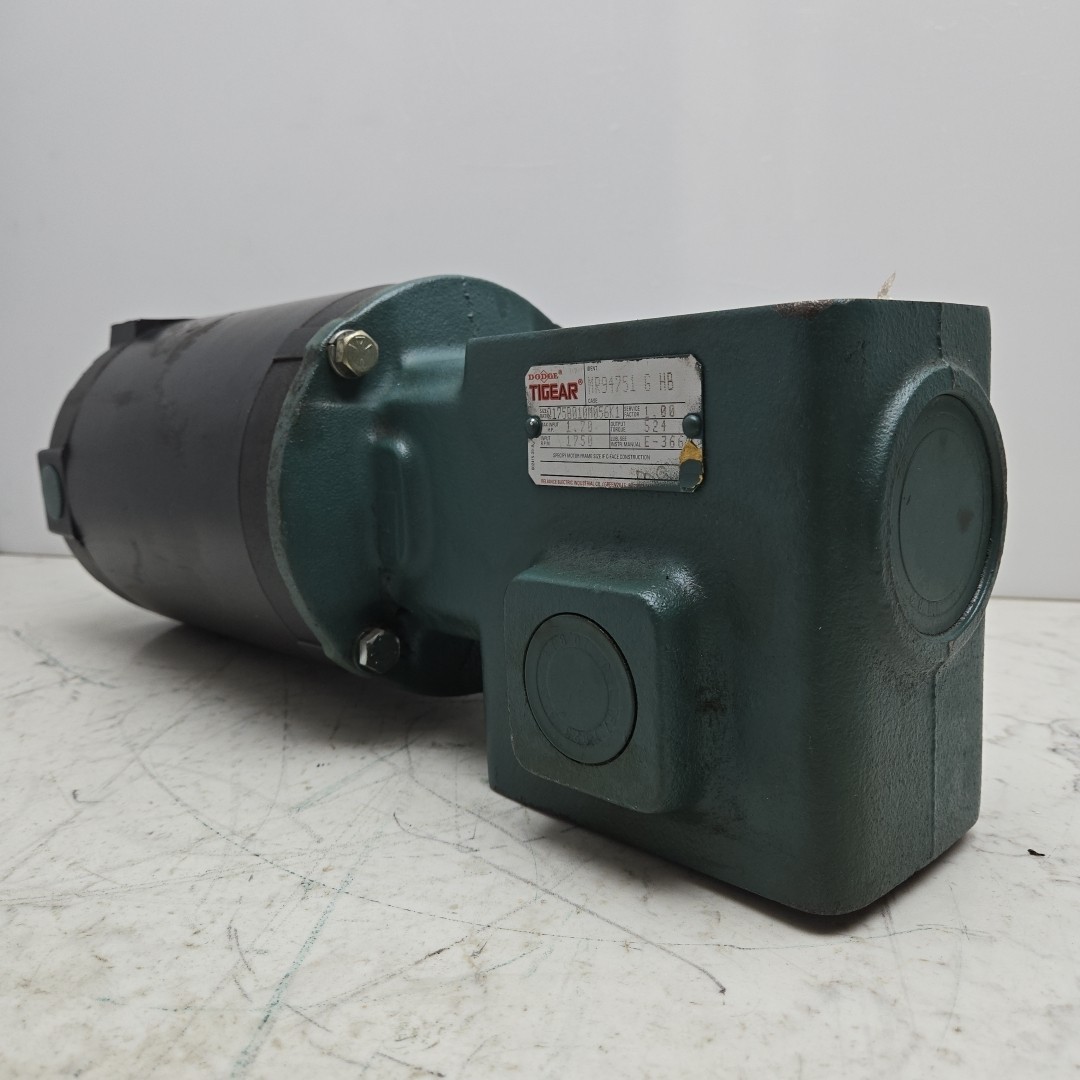 Reliance P56X1531S 1 Hp Motor 3Ph 1750 Rpm Dodge MR94751 Gear Reducer 10:1 *READ