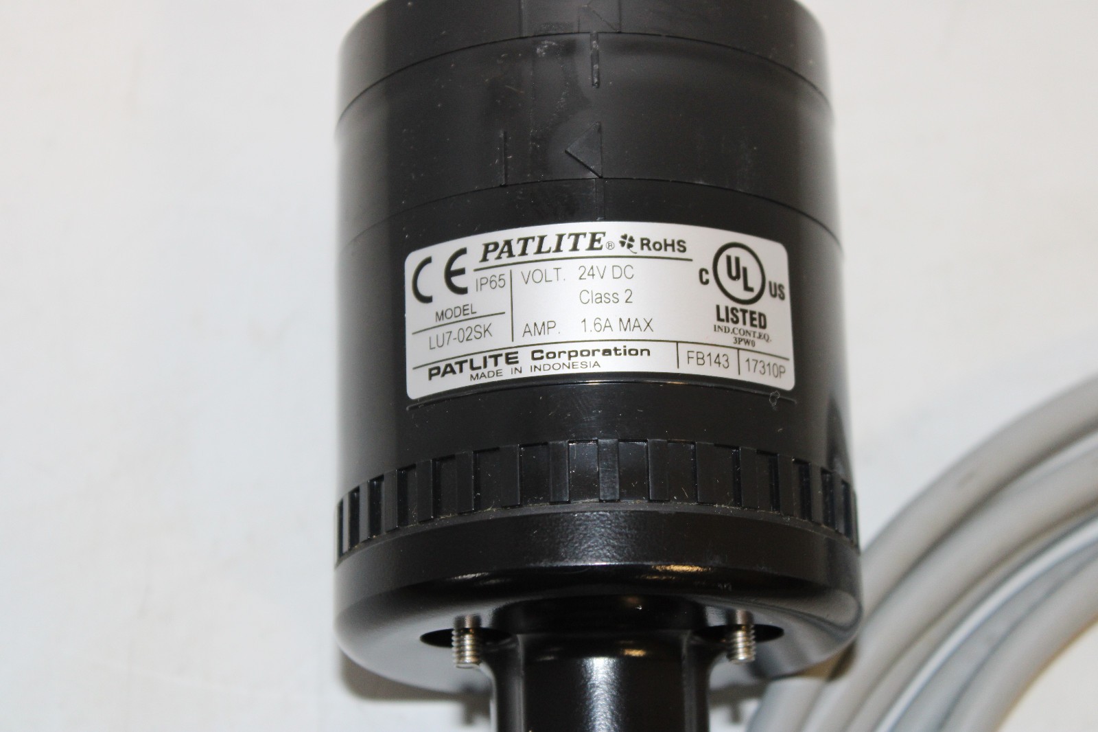 PATLITE LU7-02SK STACK LIGHT SIGNAL TOWER BASE NEW