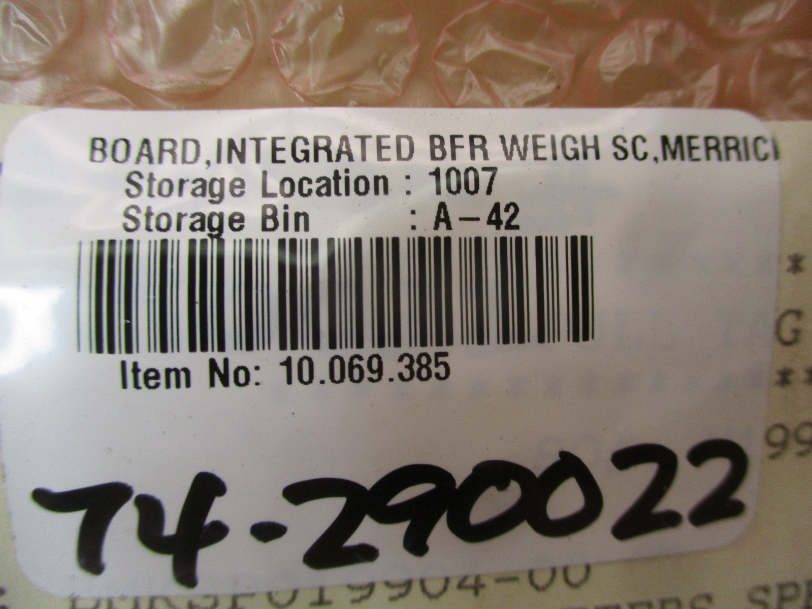 DC1349 K-2 SEG 154 DC1349 L-2 NT 1-0 02-91 Integrated BFR Weigh Board 53276NADC