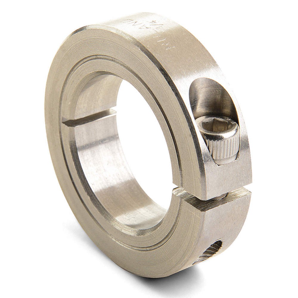 RULAND MANUFACTURING CL-2-SS Shaft Collar,Clamp,1Pc,1/8 In,303 SS 2AKN6