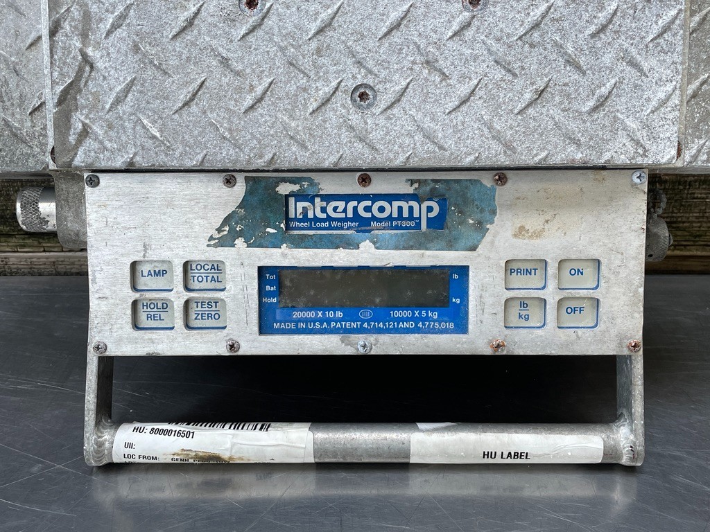 Intercomp PT300 Wheel Load 25,000 Portable Truck Scale *NO POWER* 100128-M
