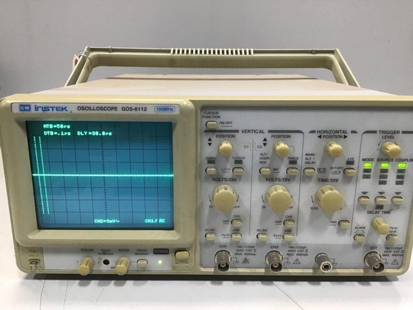GW INSTEK Oscilloscope GOS-6112 Used #119527