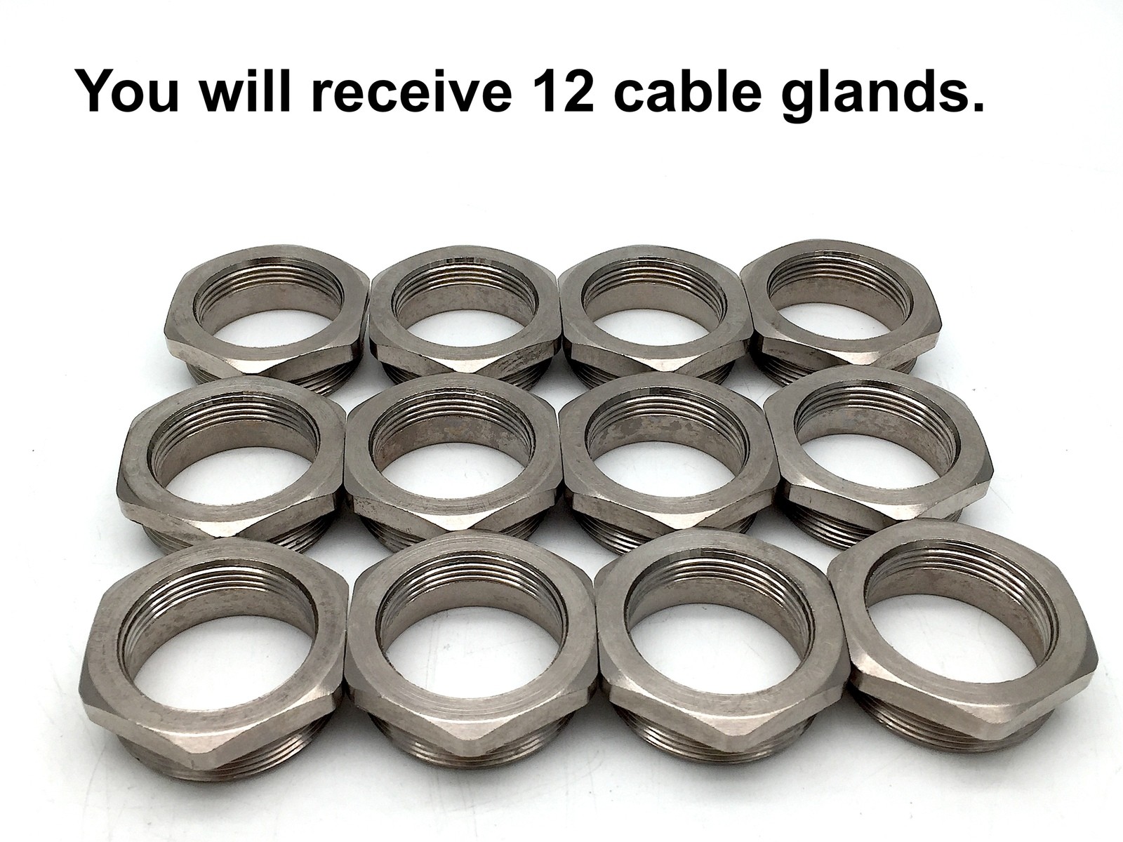 CCG Cable Gland M50 x M40 Adapter Reducer Nickel Plated Brass Hexagon x12