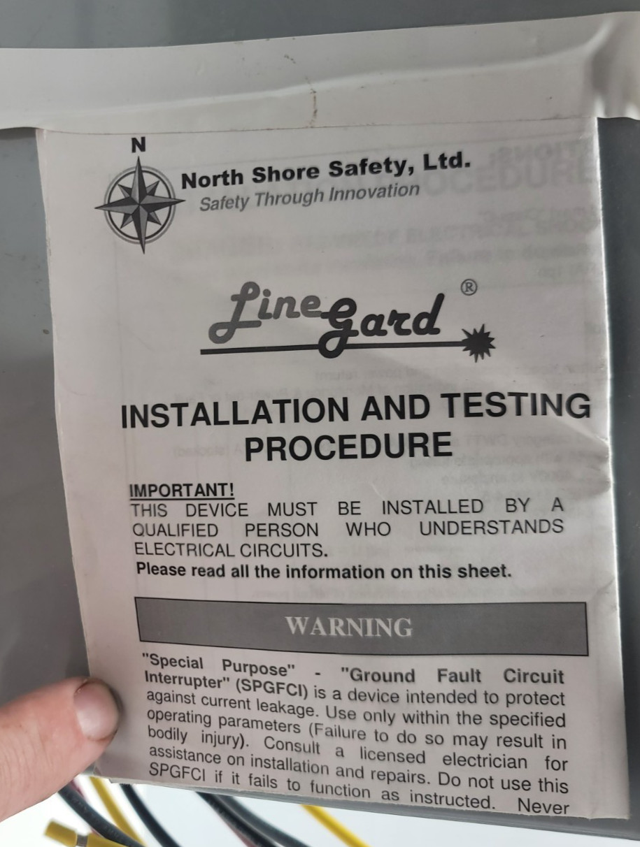 North Shore Safety LineGard PGFS-53107 Class C NEMA 4X 480VAC/30A