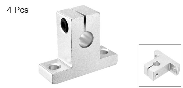 4pcs SK8 Aluminum Linear Motion Rail Clamping Rod Rail Guide Support