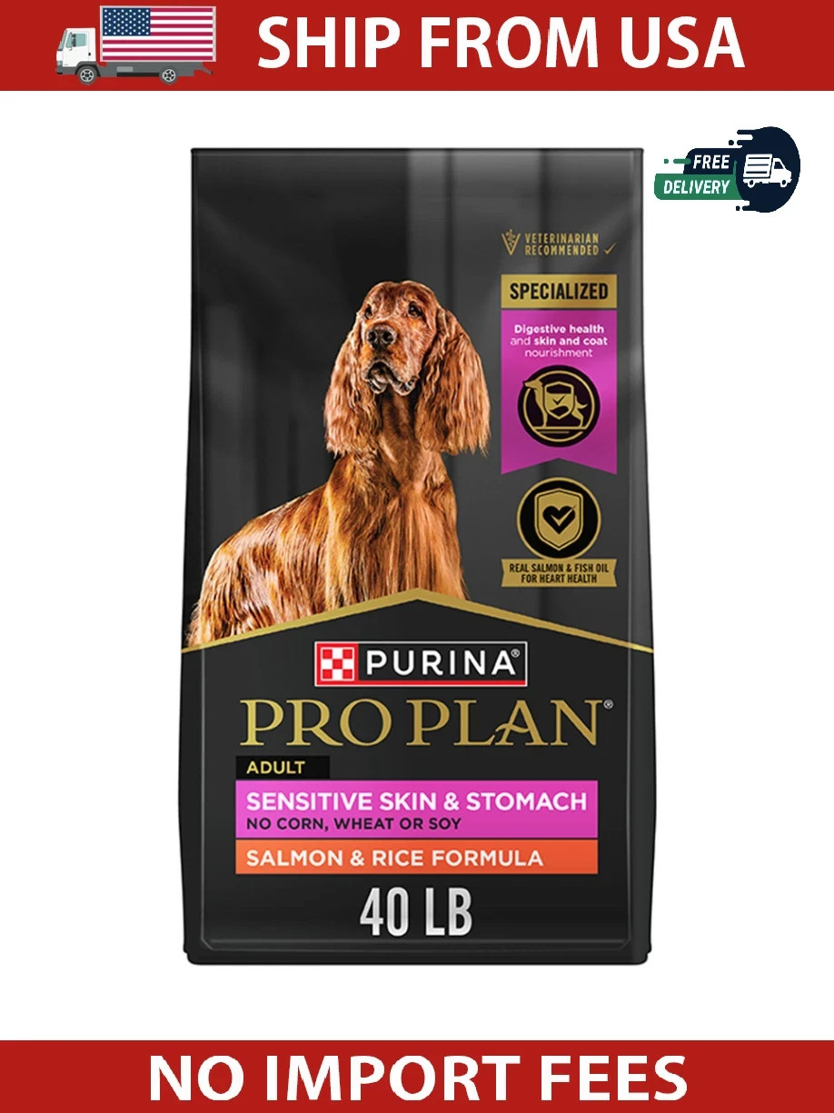 Purina-Pro-Plan Sensitive Skin and Stomach Salmon & Rice Formula Dog Food 40 lbs
