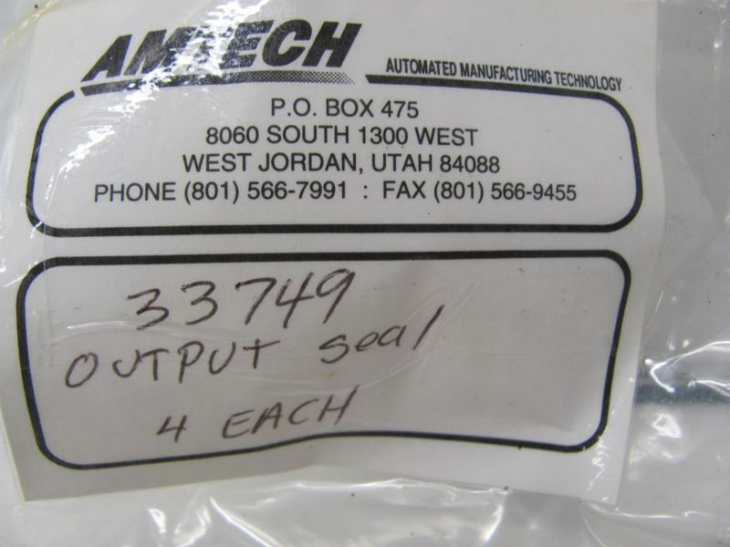 LOT OF 8 AMTECH INPUT/OUTPUT SEALS 33748 & 33749 NEW!!