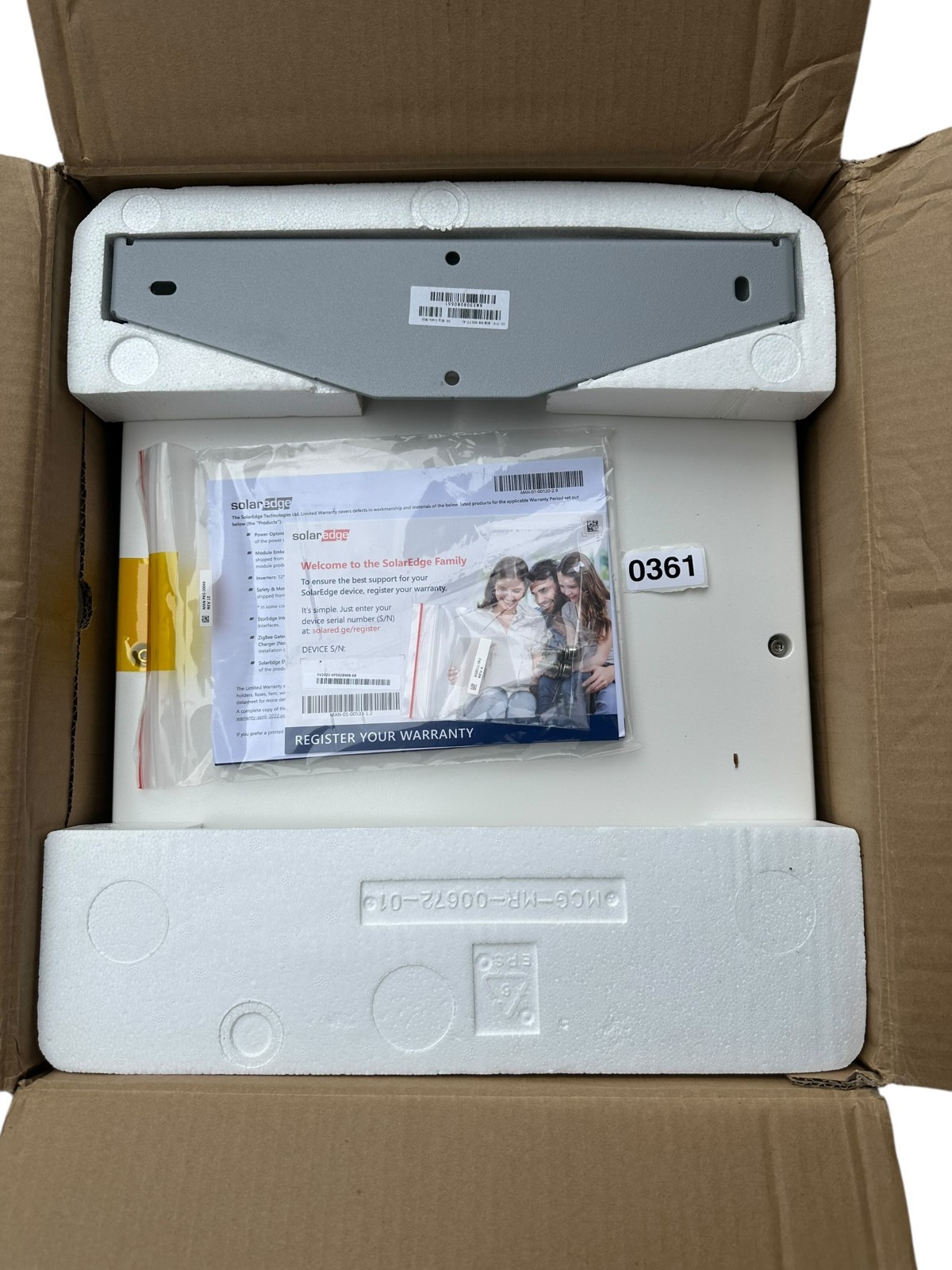 NEW SolarEdge SE10000H-US000BEN4 10kW Single Phase Inverter TOP HALF ONLY