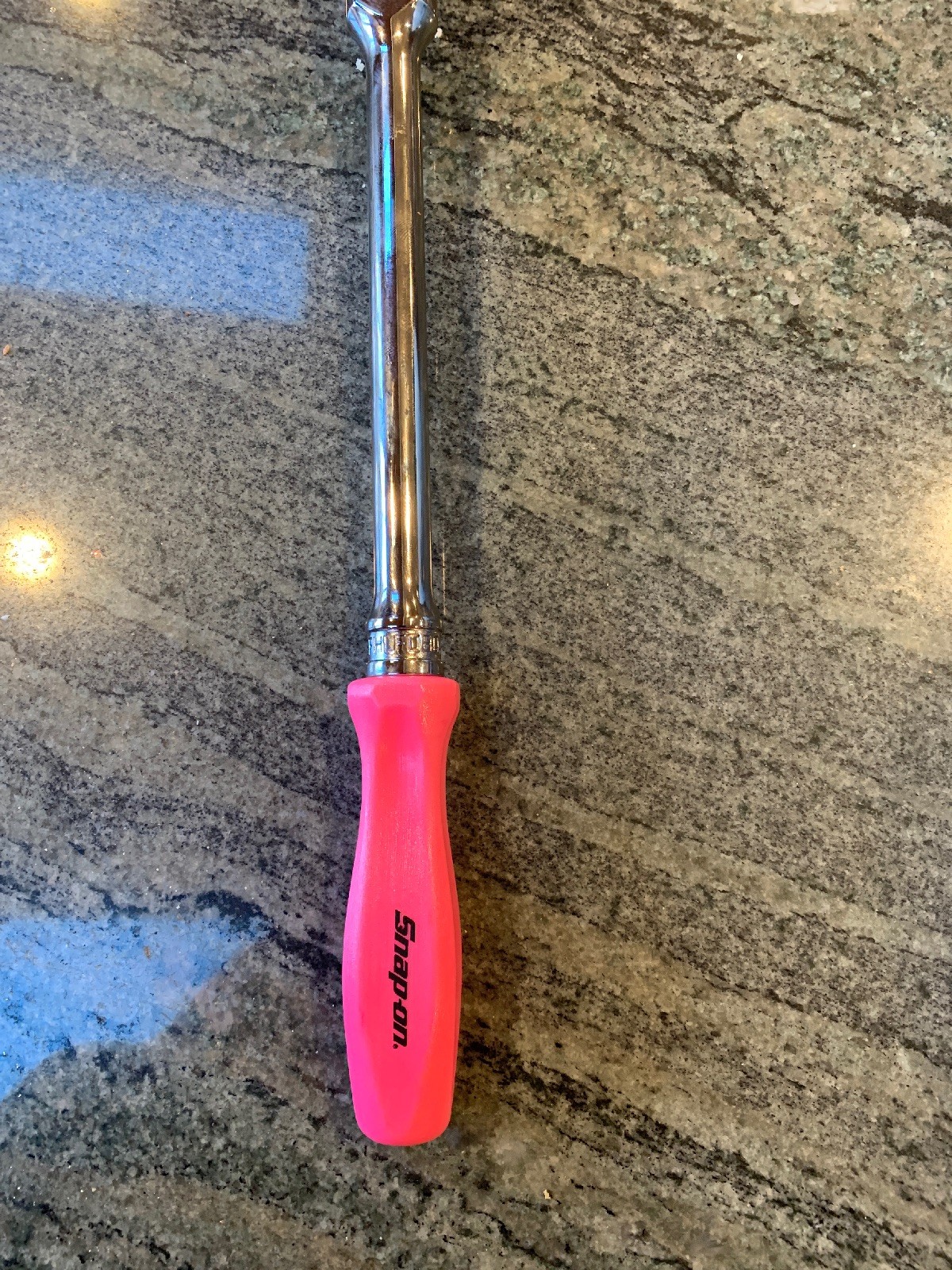 snap on fhlfd80a 3/8 drive dual 80 long flex head hard handle ratchet pink