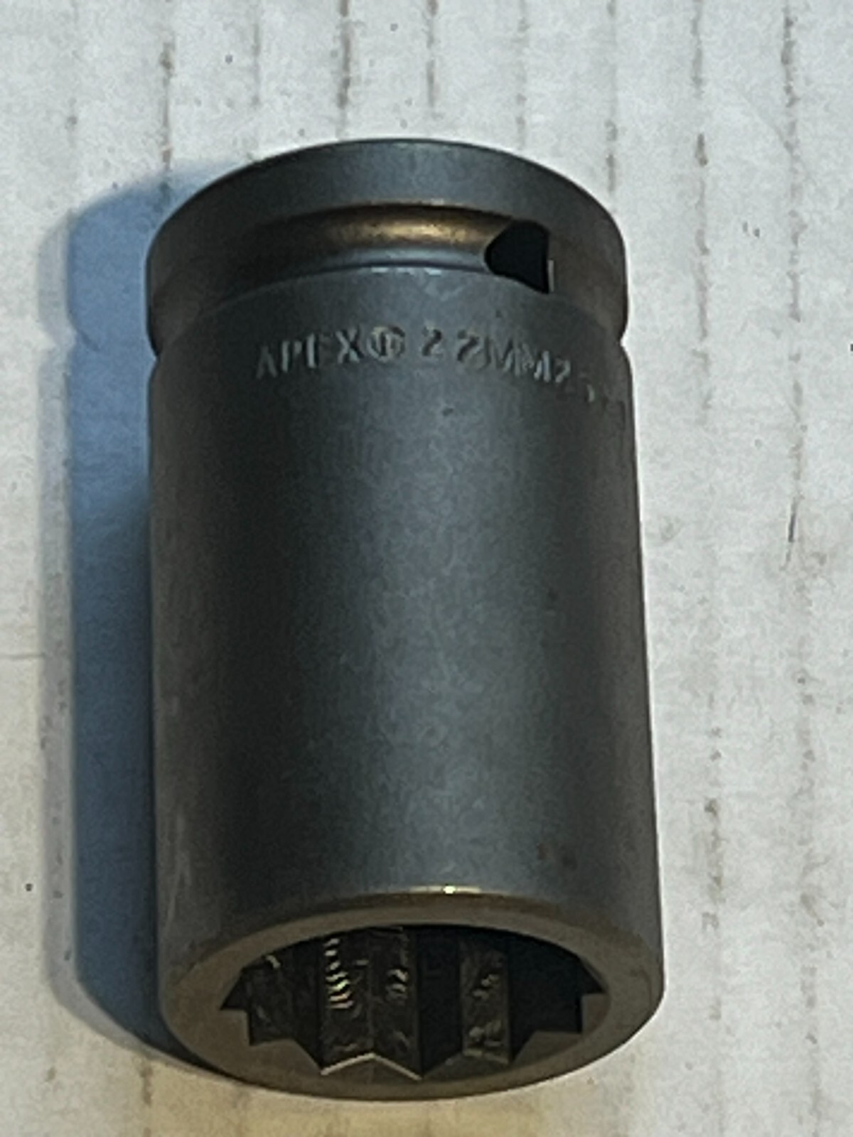 apex 22mm25-d 22mm 12-Point Metric Long Socket, 1/2” Square Drive nos
