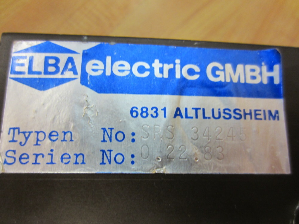 ELBA SRS-34245 Power Supply Board SRS34245