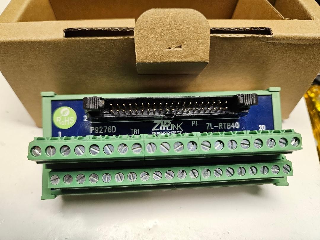 Automation Direct ZL-RTB40 40 point cable to wiring interface board new in box
