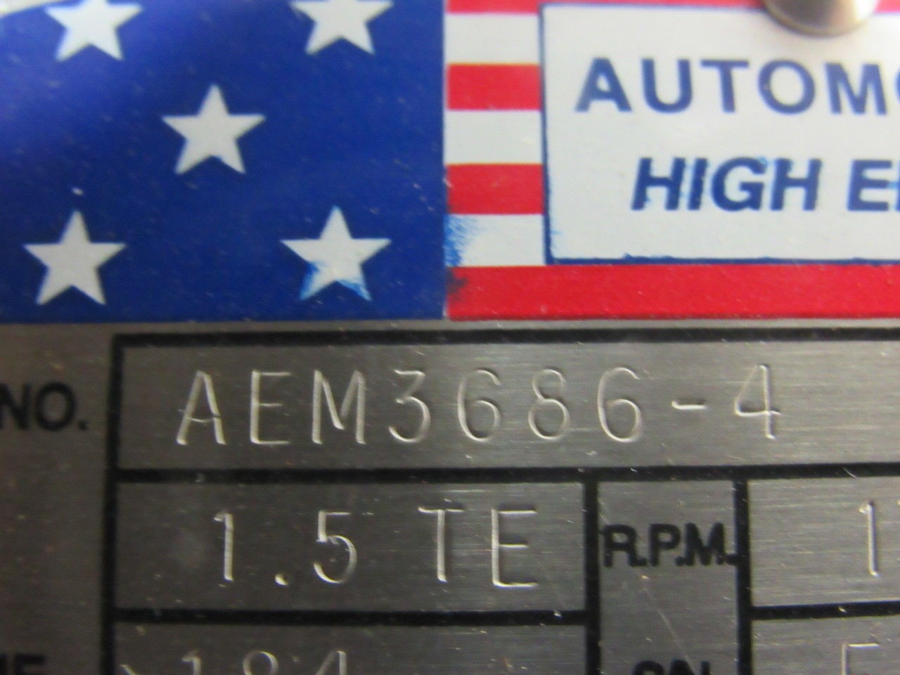 BALDOR AEM3686-4 1-1/2 HP TE 460V 3PH 1750RPM Frm184 AC Motor 7/8″ Shaft NOS