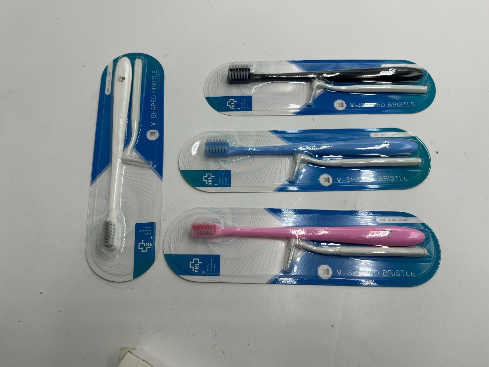 (QTY 20) YKL V-Shaped Bristle Oral Care Orthodontic Toothbrush