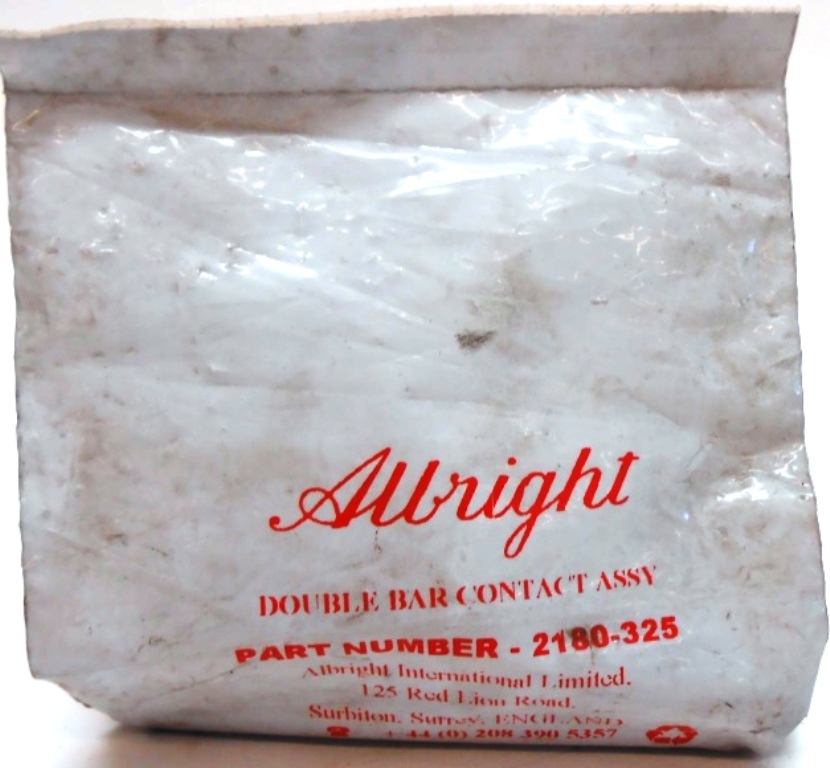 ALBRIGHT DOUBLE BAR CONTACT ASSEMBLIES (LOT OF 4) 2180-325